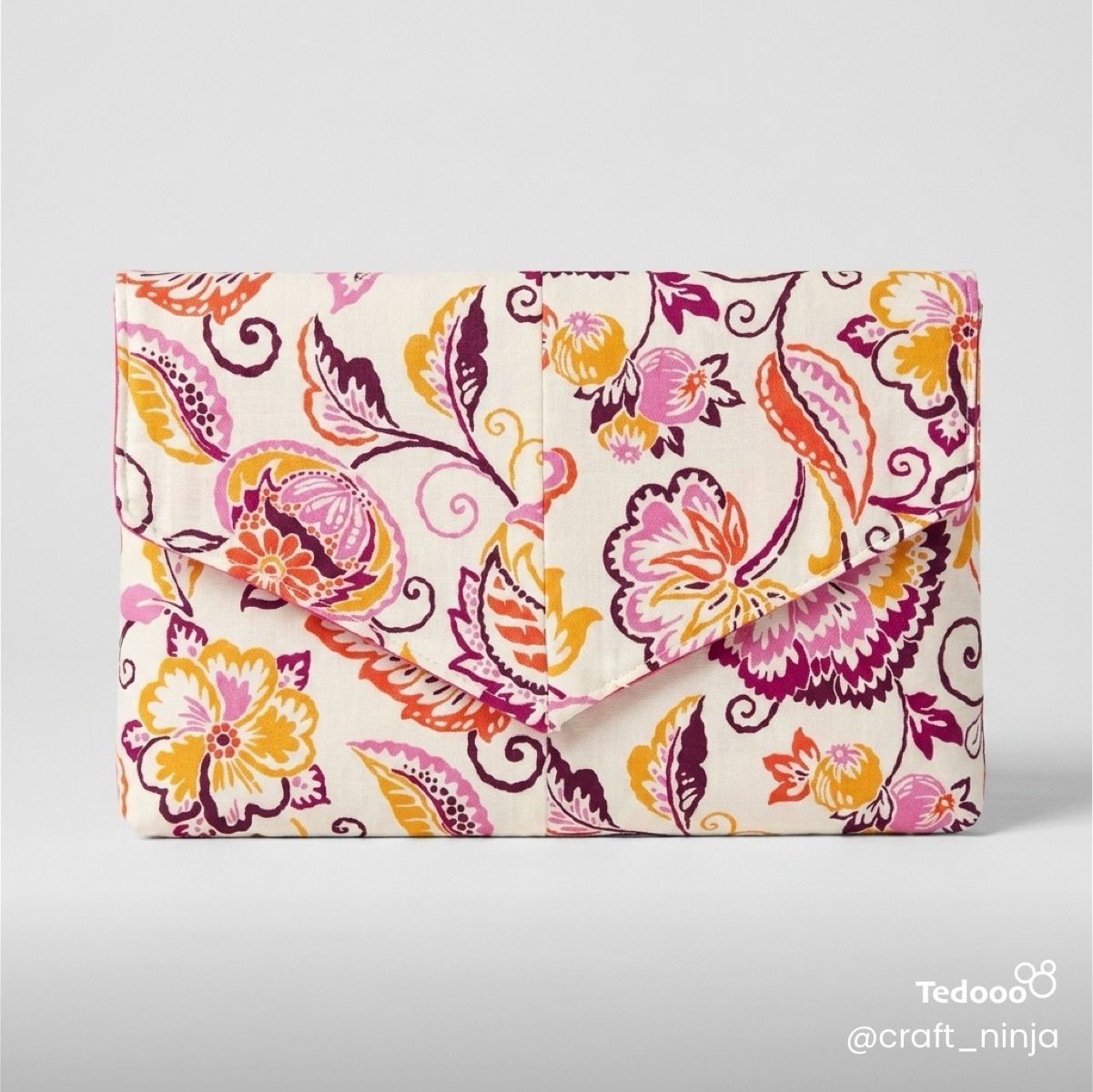 Paisley Burst Clutch