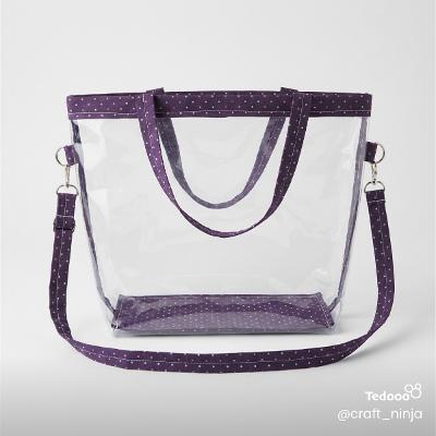 Plum Clear Multifunction Tote