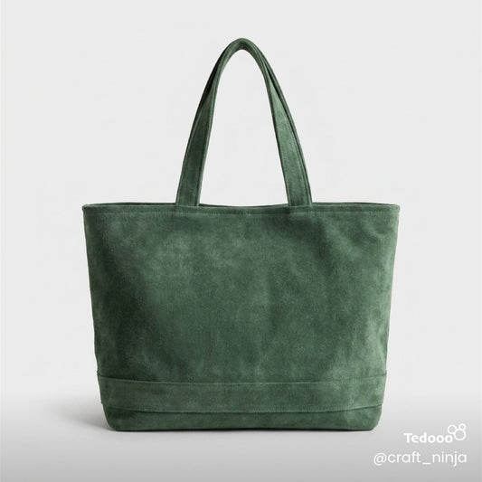 Moss Haven Tote - Suede Everyday Bag